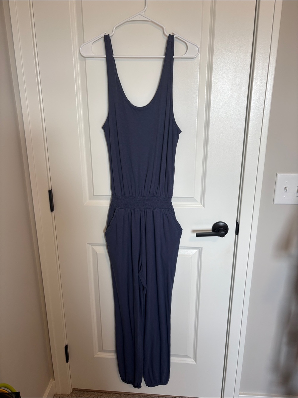 aerie Navy Blue Sleeveless Jumpsuit